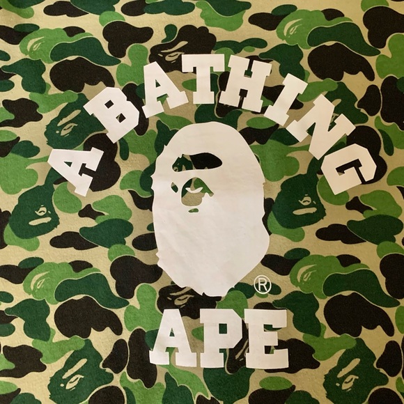Bape A Bathing ape Camo tee 'Green' - Picture 1 of 5